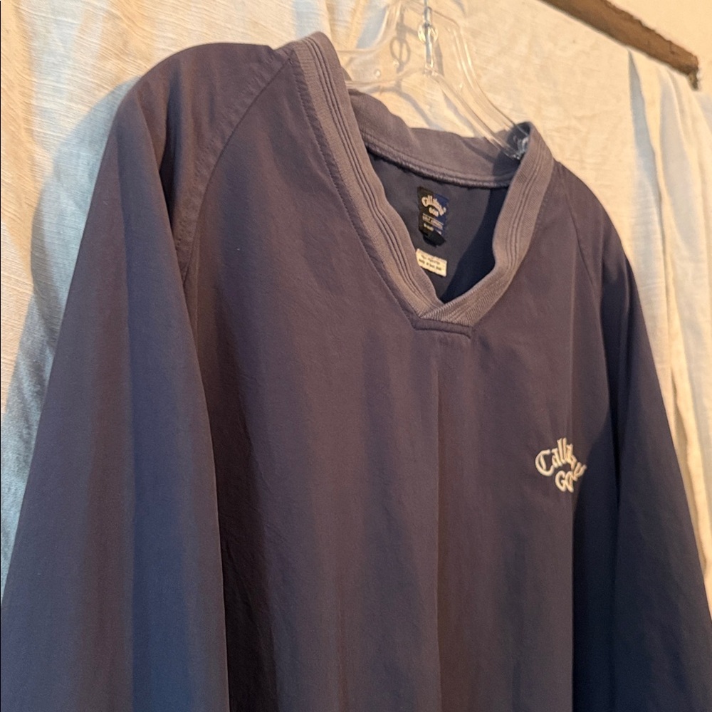 Callaway Gold Men's Blue V Neck Sweater in XL - Picture 3 of 9
